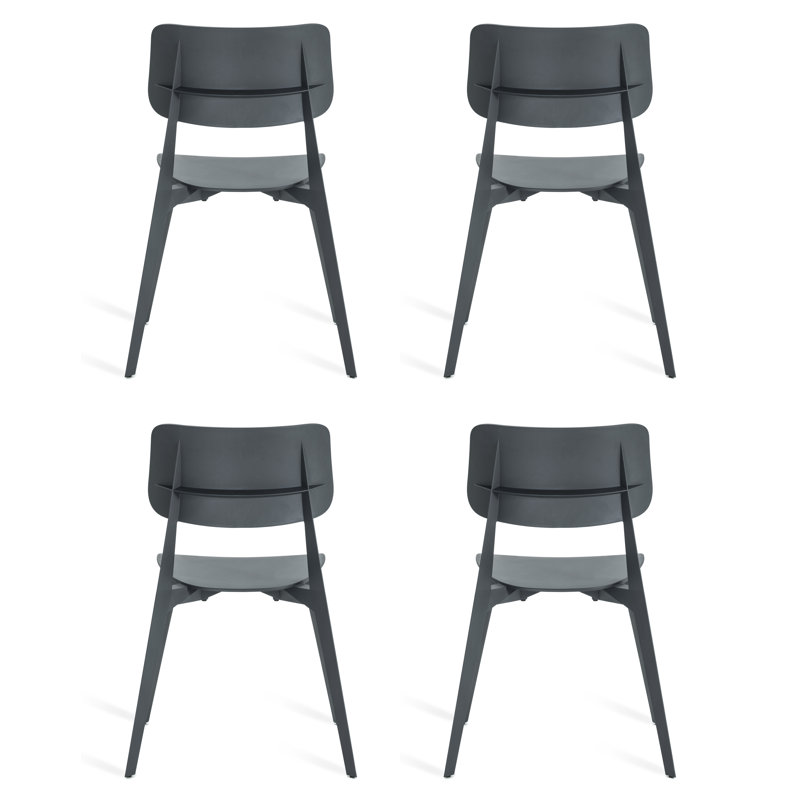 Chaise d'appoint empilable Stellar, Anthracite