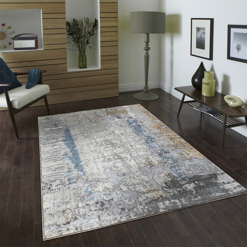 Textures GC_ART2001 Multi 5 Ft. 3 In. X 7 Ft. Area Rug, Rectangle 5'3" x 7'
