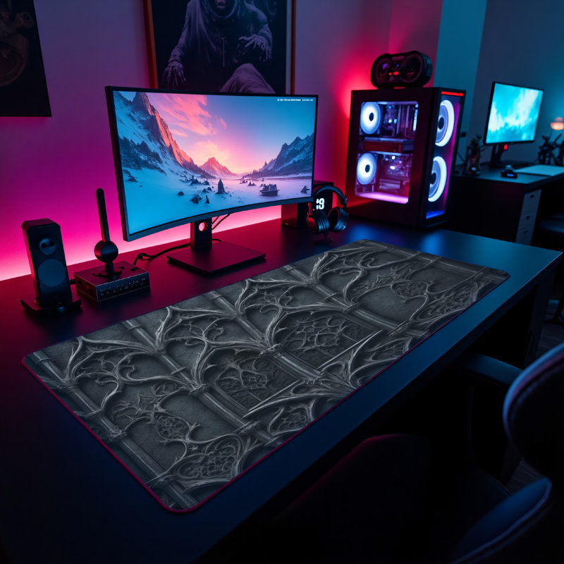 Polyester Desk Pad, 14.4x12.1