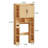 Farmhouse Style Rattan Over-The-Toilet Storage Cabinet