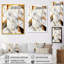 «Dufferin Exploration Golden Abstracted Symmetry V», reproduction d'art sur toile-88519062-88519056