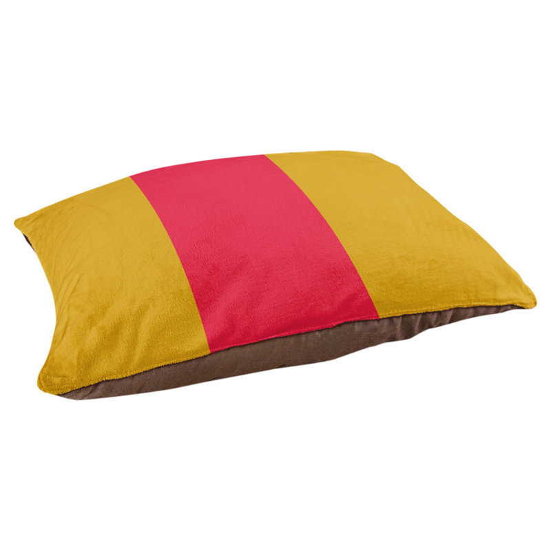 Coussin pour chien hockey Las Vegas, Grand (l 50 po x P 40 po x H 17 po), Or / rouge / or