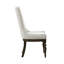 Chaise d'appoint rembourrée et capitonnée Tawona