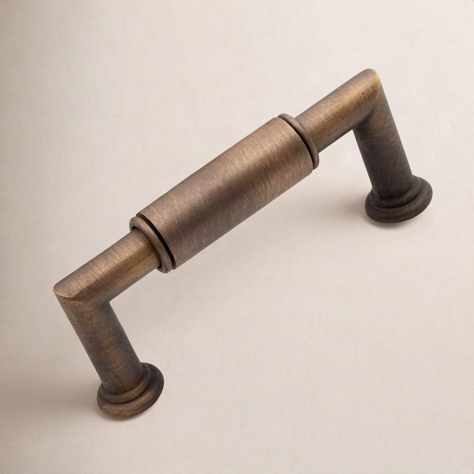 Cylinder 3" Bar Cabinet Pull, Antique English