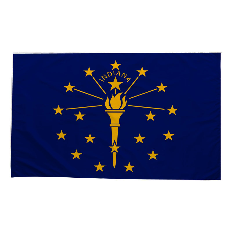 Drapeau de l'État de l'Indiana - Drapeau extérieur