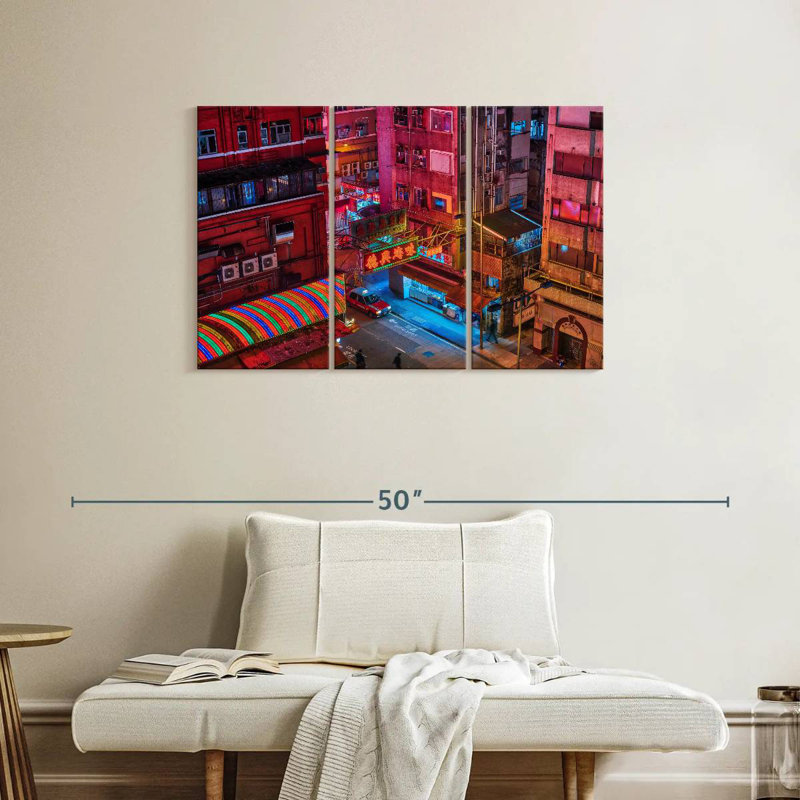 Kowloon Nightlife, 24" H x 38" W