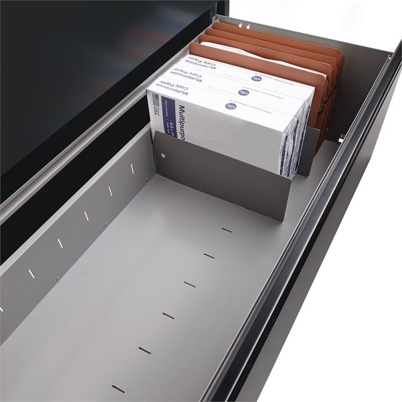  Ensemble de 10 séparateurs latéraux en métal H 5 po x P 12,38 po gris platine
