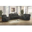 Causeuse double inclinable avec console, gris foncé-142373751
