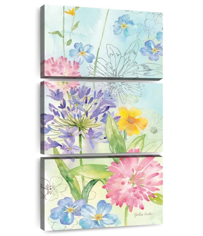 Wildflower Mix Vertical I, 27" H x 12" W