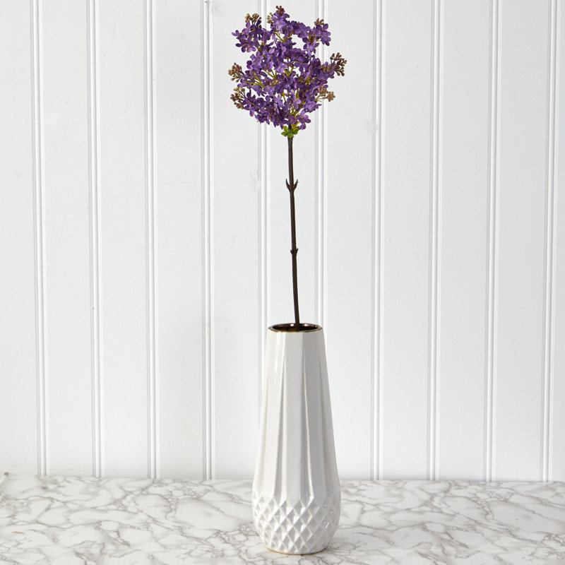 Fleur artificielle lilas 32 po (ensemble de 4), Violet