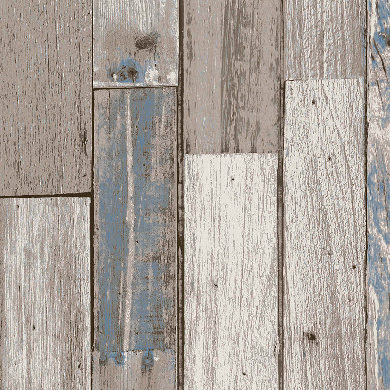 Wallpaper Double Roll, Neutral Blue