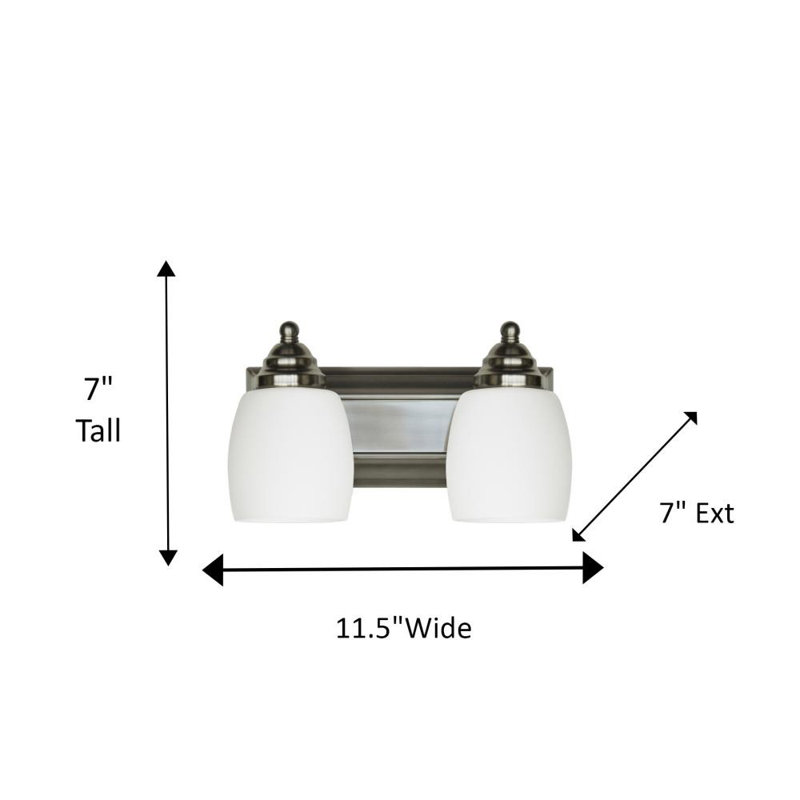 Éclairage de meuble-lavabo en acier à intensité variable Sighwarth, 2
