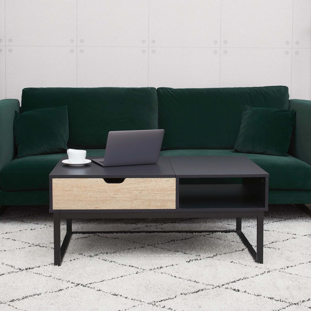 Scheri Wooden Lift-Top Coffee Table with Storage for Living Room Latitude Run®