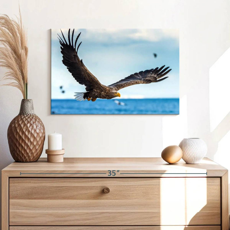 Eagle In Flight, 16" H x 24" W