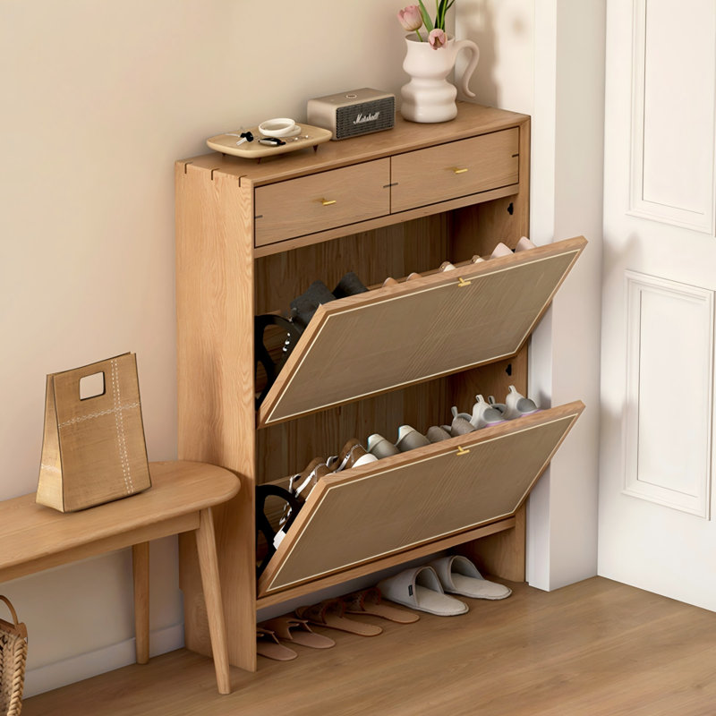 Rangement à chaussures en rotin 31,5 po