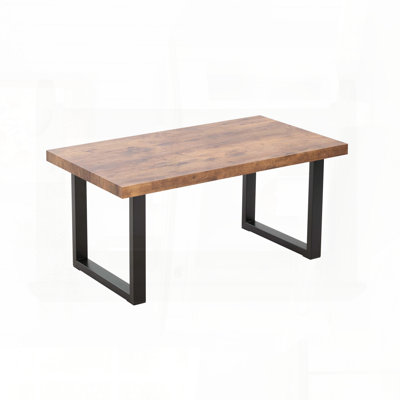 Multi-Purpose MDF Side Table with Tempered Glass – Walnut