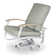 Chaise de patio pivotante avec coussin Askar
