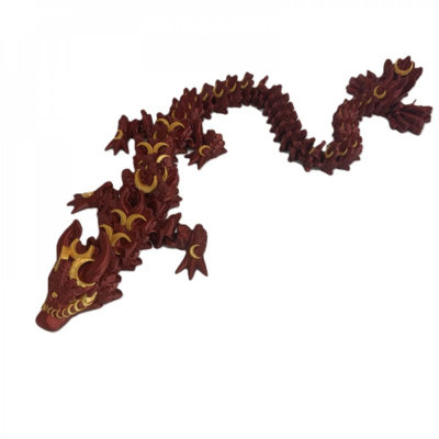 Figurine de dragon lunaire avec lunes imprimé en 3D