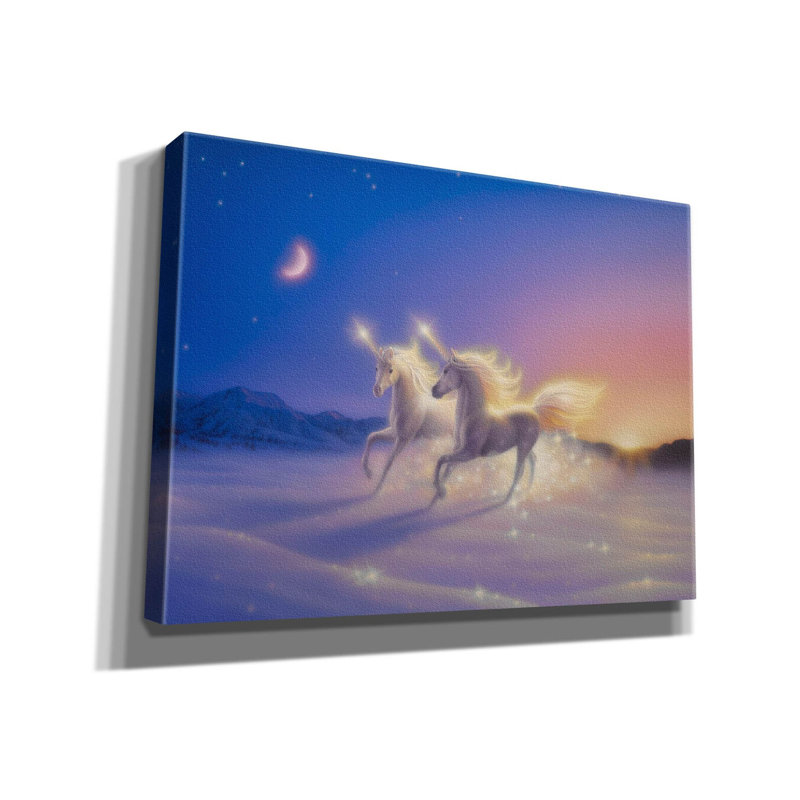 «Winter Wonderland On Canvas» par Kirk Reinert, reproduction, H 40 po x l 54 po x P 1,5 po