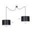 Pascua 2 - Light Black Drum Pendant-40748483