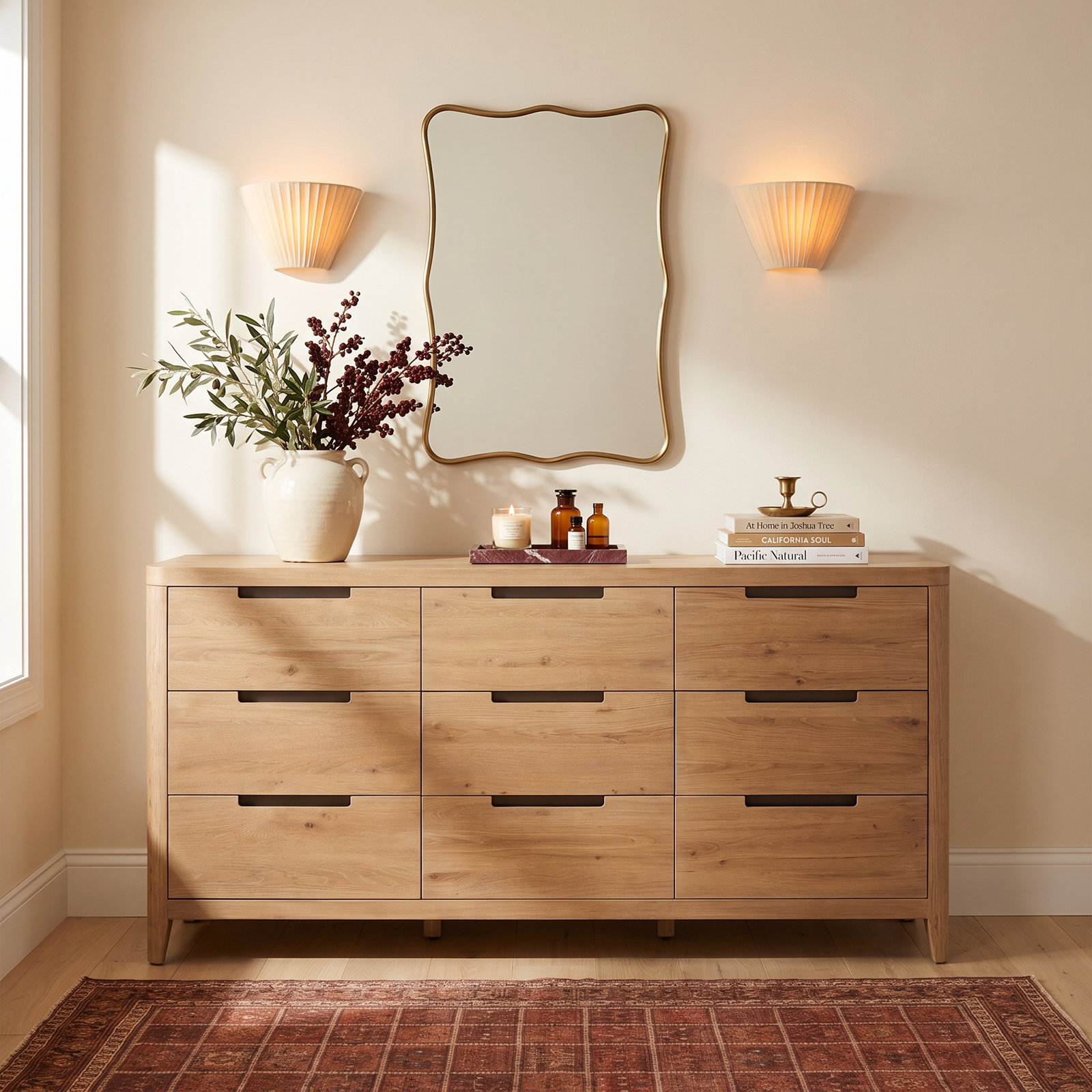 Walker 72 " Oak Dresser