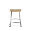 Tabouret de comptoir moderne sans dossier 25 pouces avec repose-pieds Modern Brown-19577978-46499437