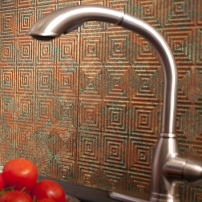 FASÄDE Miniquattro Decorative Vinyl Backsplash 15 sq ft Kit