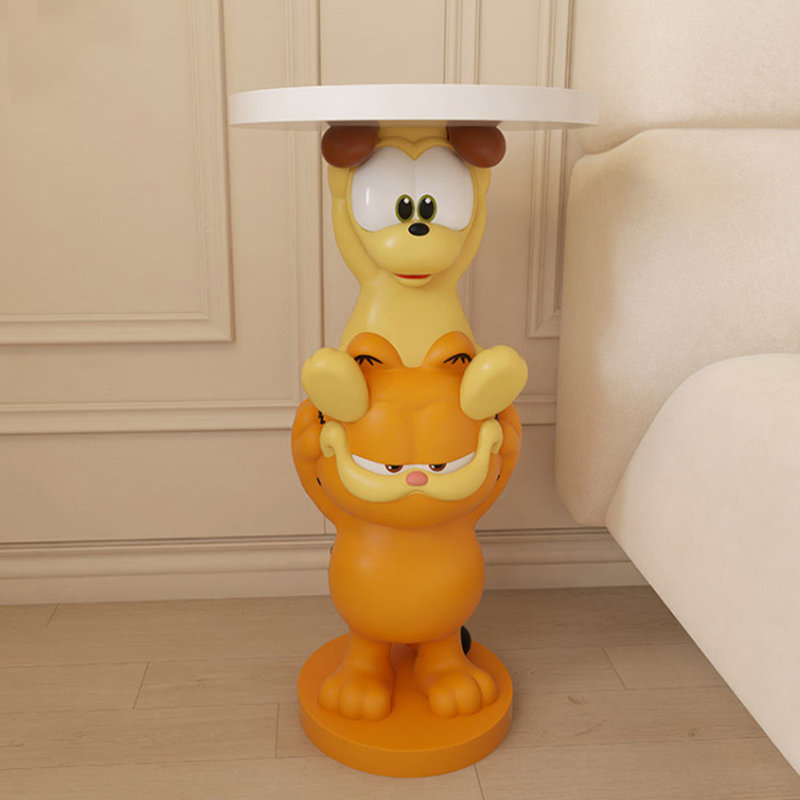 Resin Tray Decoration For Cartoon Garfield Cat