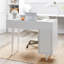 Bureau de coiffeuse Mid-Century moderne avec tiroirs