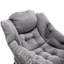 Chaise paresseuse douce avec - gris moderne pour des moments de détente-1827146155