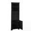 Armoire haute triangulaire avec 3 tiroirs et tablettes réglables-351603102