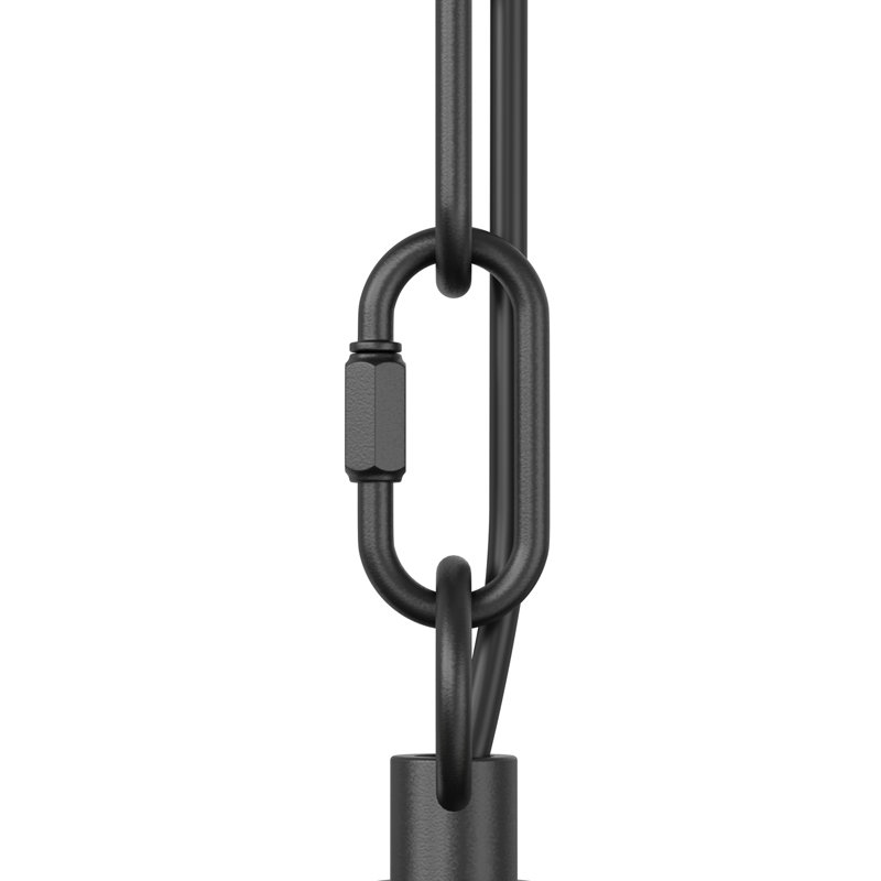 Luminaire suspendu rectangulaire en acier Kitchen Dimmable, Trois lumières, H 8,8 po x l 25,2 po x P 8,3 po
