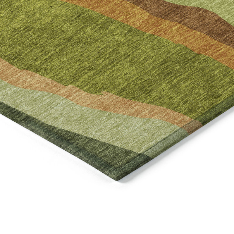 Machine Washable Indoor/Outdoor Chayden ACN1047 Rug, Round 8'