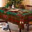 Nappe père Noël avec motif à carreaux rectangulaire 150x305cm-1974587356