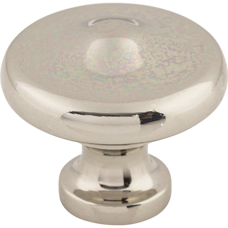 Peak 1 5/16" Diameter Round Knob, Polished Nickel