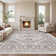 Medallion Non Slip Washable Rug(Brown)