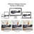 Boneless Couch for Living Room, Compression Cloud Couch, Deep Seat Modular Sectional Sofa, No Assembly Required (Gray, 3 Seater)-637864116-637864120-637864117