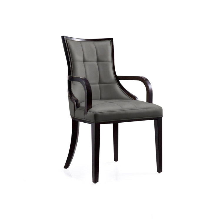 Upholstered Solid Wood Arm chair