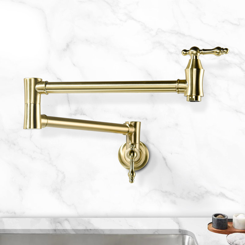 SOUEEUM Kitchen Faucet, Brushed Gold