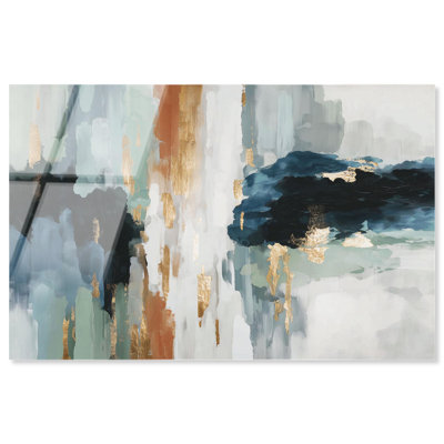 «Gold Meets Indigo I», reproduction d'art par Art Remedy