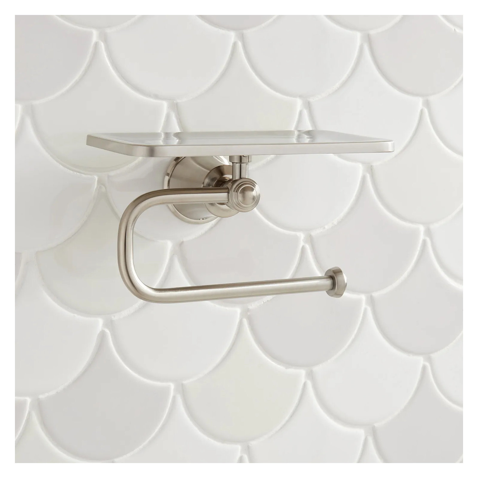 Cooper Collection Wall-Mount Toilet Paper Holder, Brushed Nickel