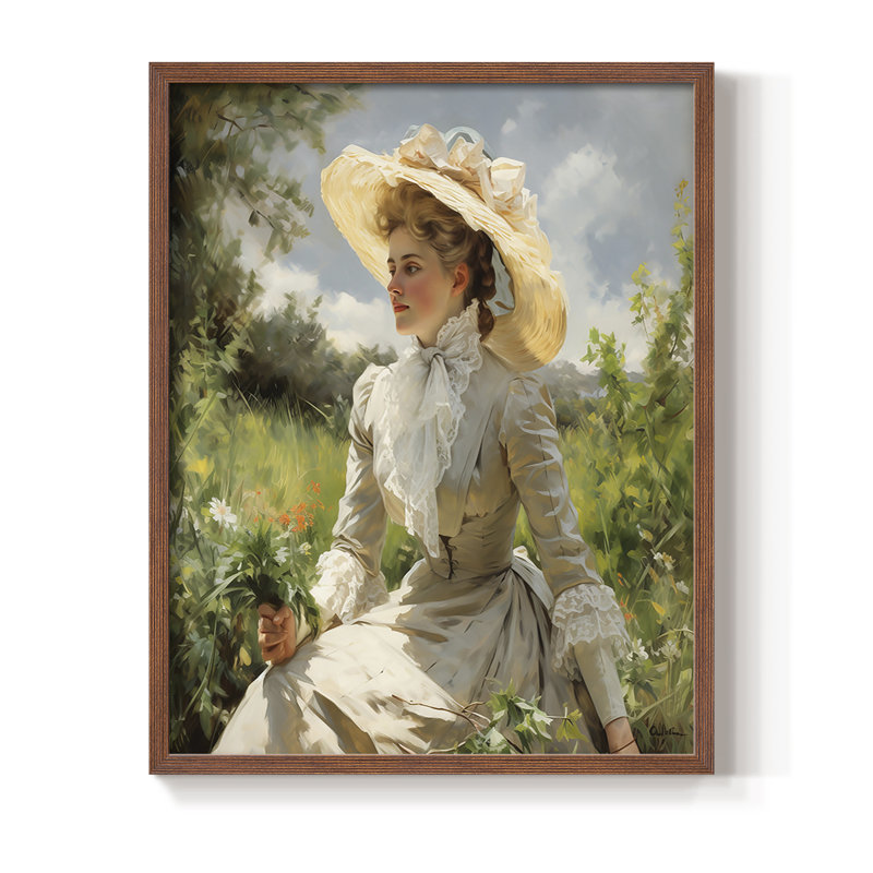 WOMEN Series DCCCXXX Framed Print - Solid Wood, Walnut, 15" H x 12" W