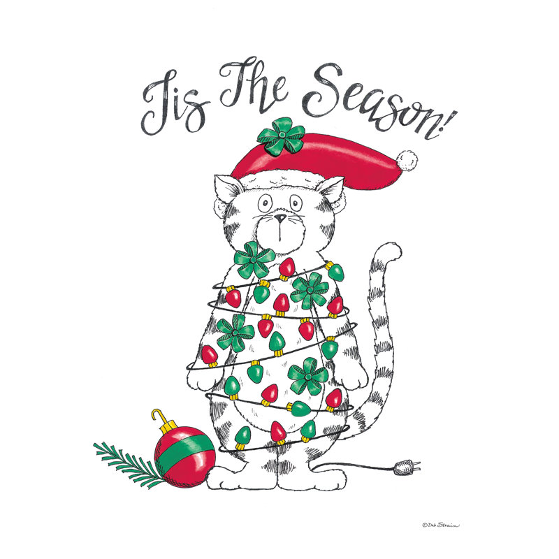«Tis The Season On Canvas» par Deb Strain, H 36 po x l 24 po x P 1,25 po