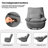 33'' Wide Contemporary Swivel Rocker Manual Recliner Chair With USB Charger & Storage Pocket – Plush Cushioned, 270° Rotation"-494007646