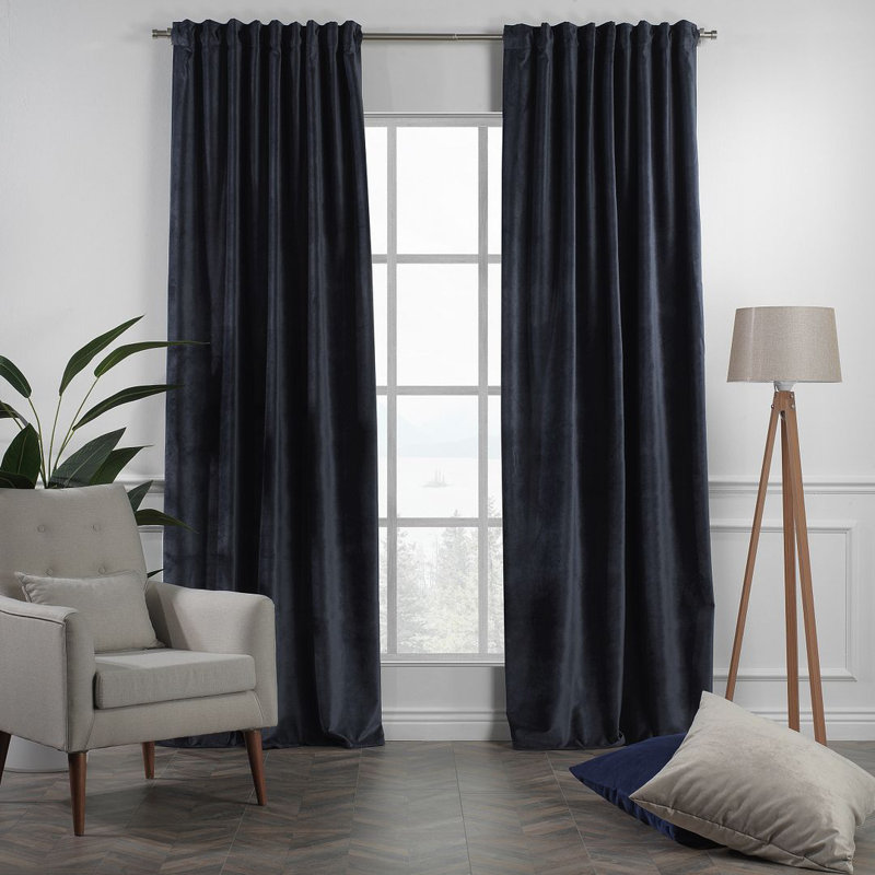 Panneau simple décoratif extra large en velours mat sur mesure, L 52 po x L 156 po, 69 EIGENGRAU
