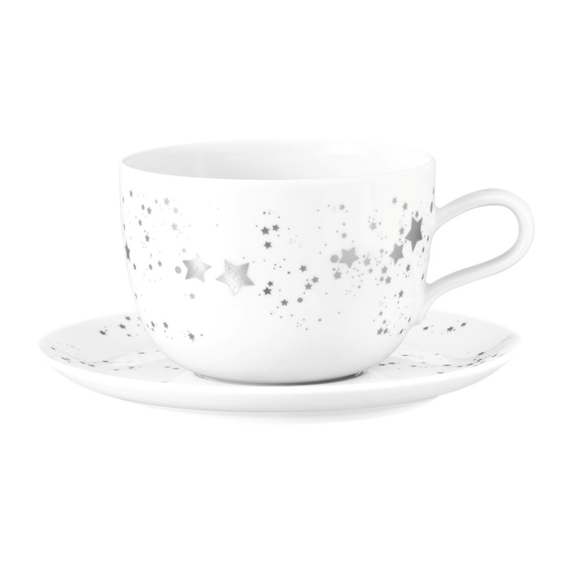 Liberty Silver Stars Porcelain Cappuccino Cup