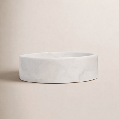 Ordu Round Stone Vessel Bathroom Sink