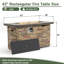 Table foyer au gaz propane 42 "