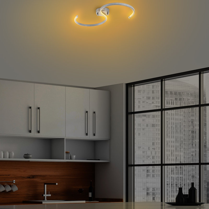 Chriselle LED Flush Mount, White