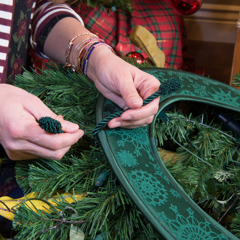 Grand porte-économiseur de Noël 30 po avec attaches de Noël